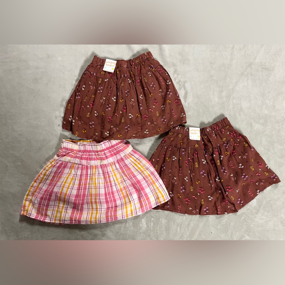 Lot of 3 Girls Jumping Bean Scooter Skirts